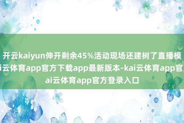 开云kaiyun伸开剩余45%活动现场还建树了直播模拟场景-kai云体育app官方下载app最新版本-kai云体育app官方登录入口