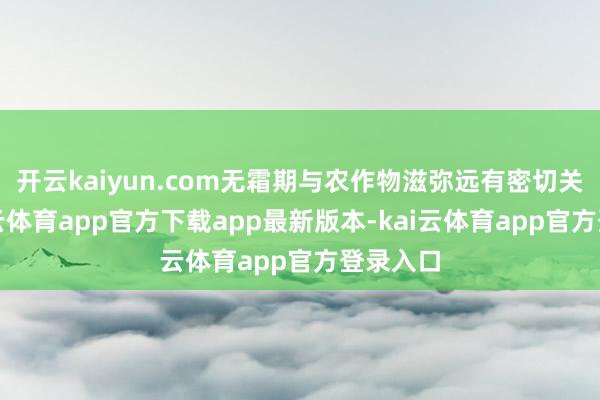 开云kaiyun.com无霜期与农作物滋弥远有密切关连-kai云体育app官方下载app最新版本-kai云体育app官方登录入口