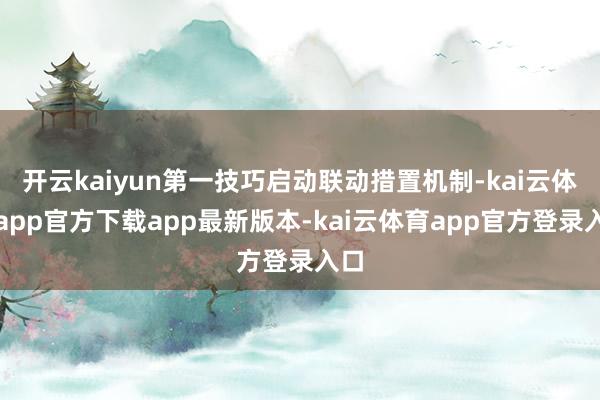 开云kaiyun第一技巧启动联动措置机制-kai云体育app官方下载app最新版本-kai云体育app官方登录入口